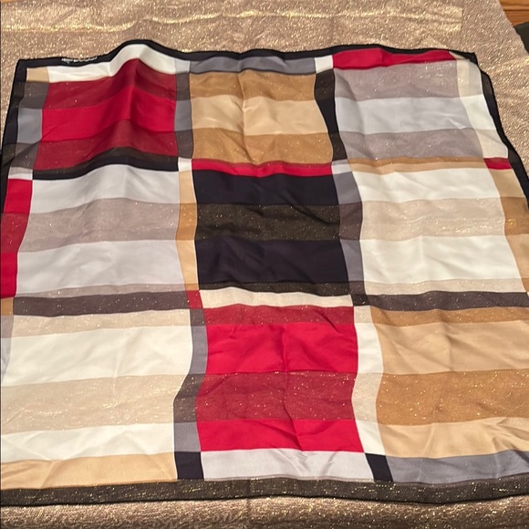 Vintage Multicolor Checkered Scarf - Picture 1 of 3